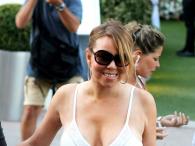 Mariah Carey pokazała dekolt w białej sukni